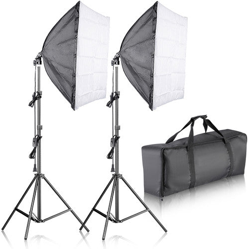 2pcs Spiral 4x 45watt Light Portable Studio Kit