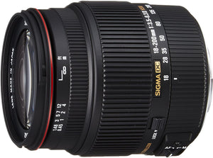 Used: Sigma 18-200mm F3.5-6.3 II DC OS HSM Lens for DSLR Camera for Canon