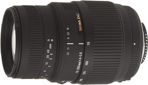 Used: Sigma 70-300mm f/4-5.6 DG Macro Motorized Telephoto Zoom Lens for Nikon Digital SLR Cameras