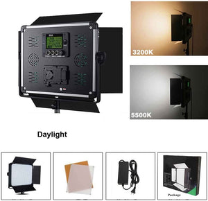 Yidoblo LED Video Light D-1080 with U Bracket & Barndoors