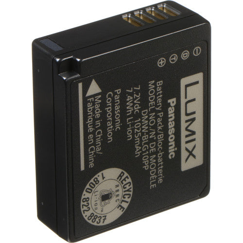 Panasonic DMW-BLG10E Li-ion Battery for Select Lumix Cameras (7.2V, 1025mAh)