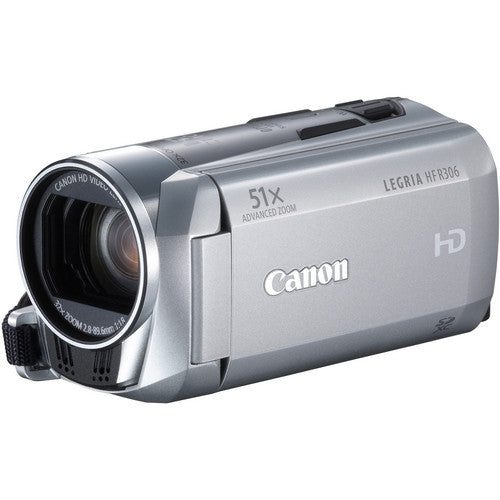 Used: Canon Legria HF R306 Full HD Camcorder with Media Card Slot (PAL Silver)