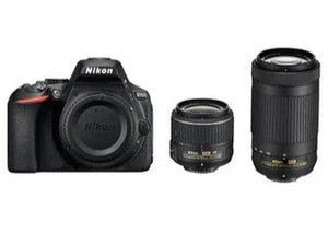 Used: Nikon D5600 DSLR camera with Dual Kit Lens