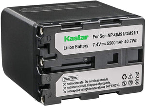 Kastar Battery 1-Pack for Sony NP-QM91D