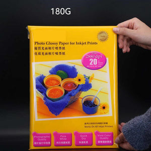 A4 High Glossy Inkjet Printing Photo Paper 180gsm (Waterproof)