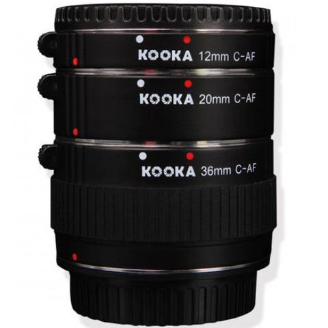 Kooka AF Extension tube set for Canon (12mm,20mm,36mm)