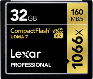 Lexar CF 32GB 1066 x 32GB CompactFlash memory card
