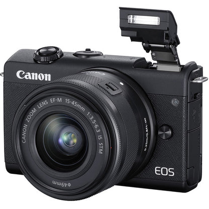 Used: Canon EOS M200 Mirrorless Digital Camera+ 15-45mm Lens