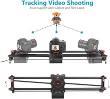 Load image into Gallery viewer, 100CM Motorized Camera Slider with Remote control
