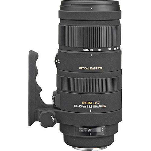 Used: Sigma 120-400mm f/4.5-5.6 DG OS HSM APO Autofocus Lens for Canon cameras