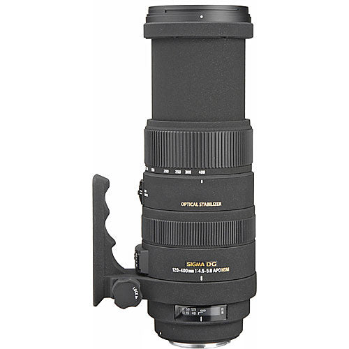 Used: Sigma 120-400mm f/4.5-5.6 DG OS HSM APO Autofocus Lens for Canon cameras