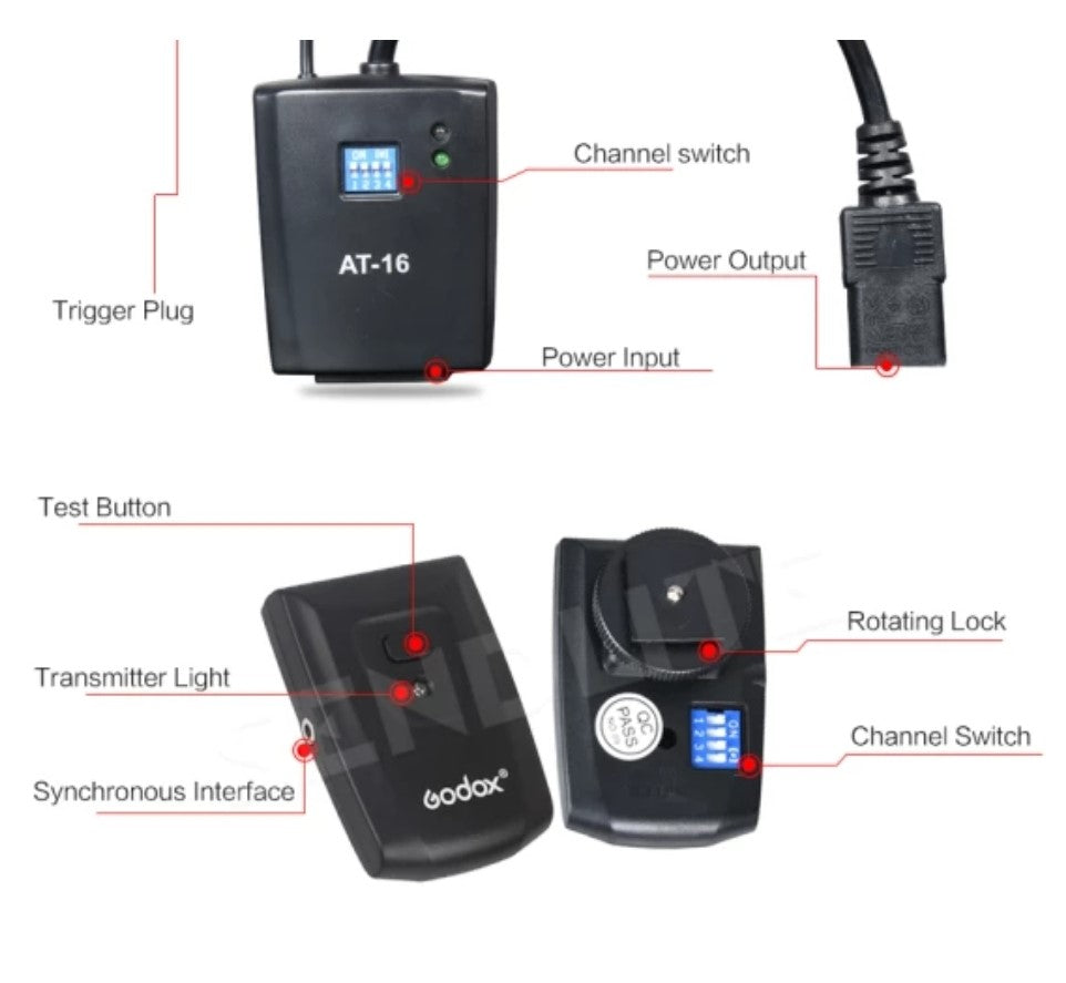 Godox AT-16 Studio Flash Trigger