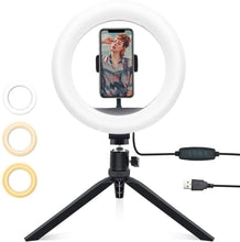 Load image into Gallery viewer, 8&quot; Selfie Ring Light
