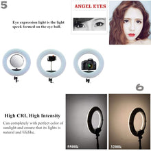 Load image into Gallery viewer, 18 inch Bi-colour LED Ring light FE-480ii with remote control Kit
